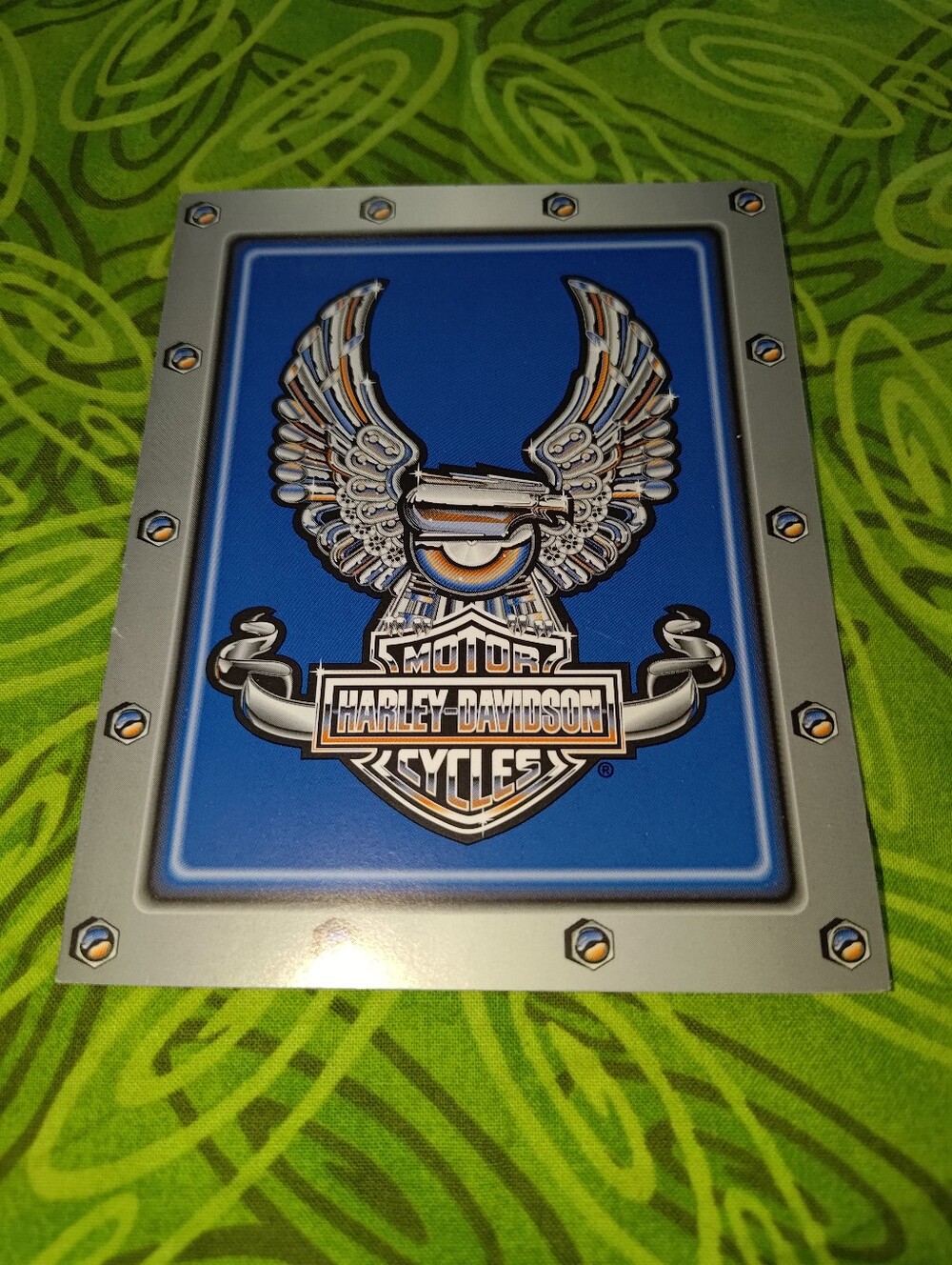 Vtg 1997 Harley Davidson Motorcycle Postcard